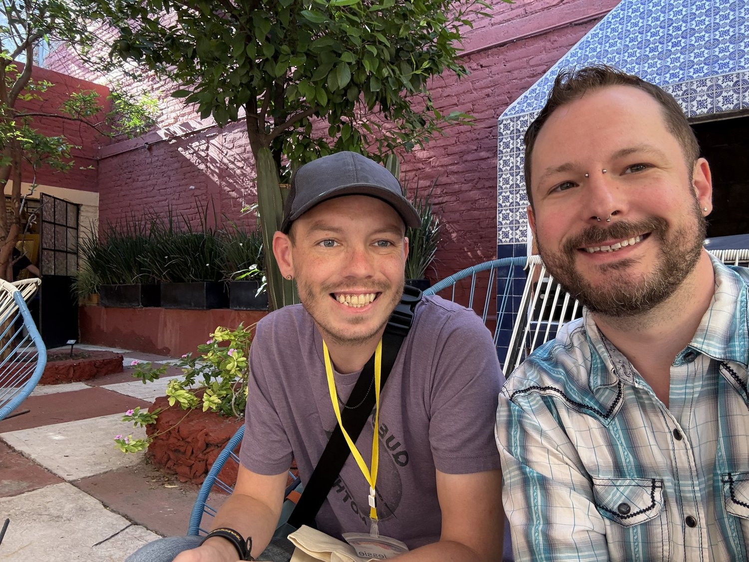 Ry Brown with his partner