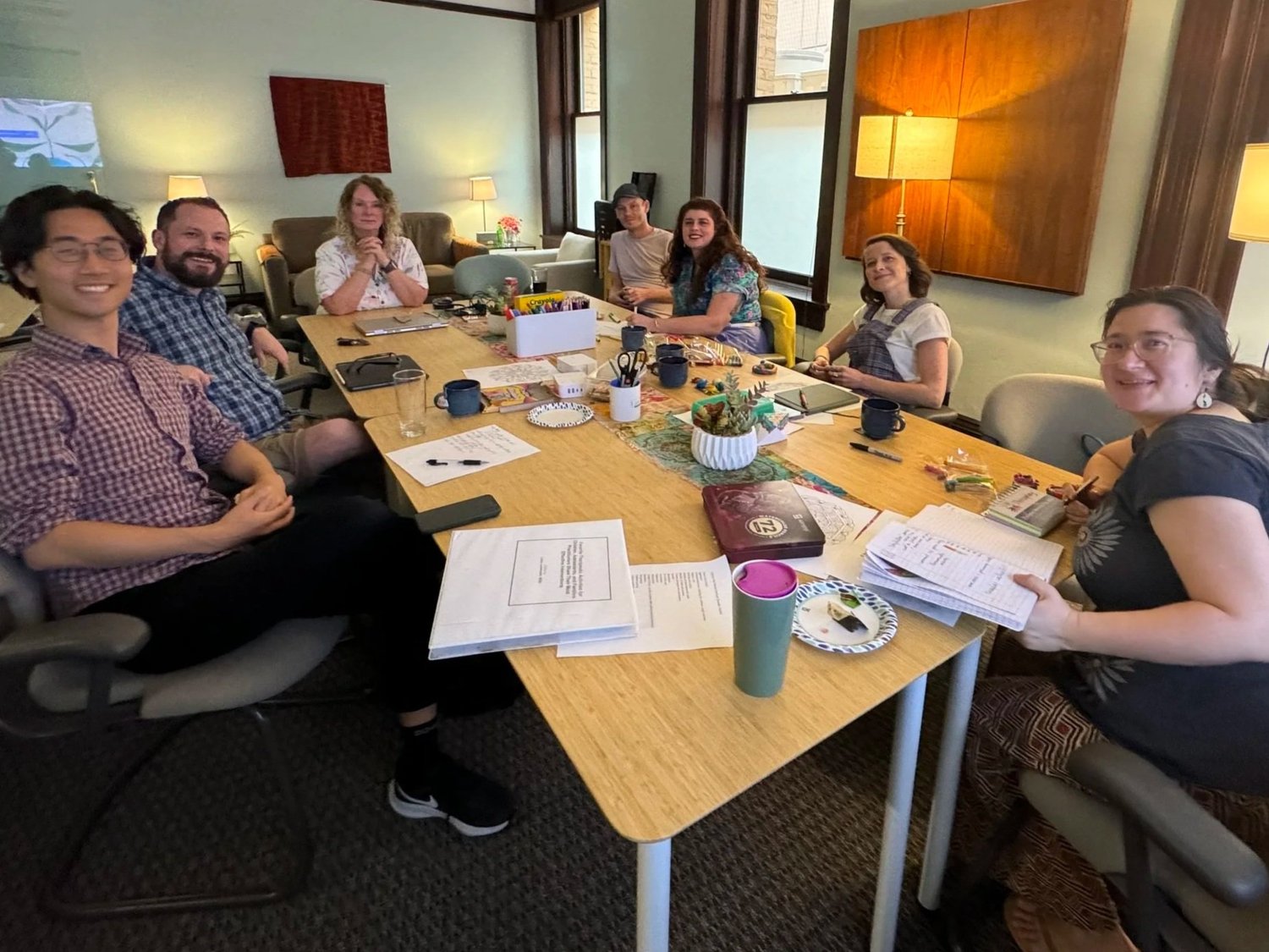 Ry Brown and clinicians gathered for a training